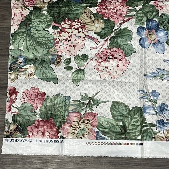 Waverly Designer Series Country House Half Drop Floral Fabric Pattern 660221 - Picture 3 of 16